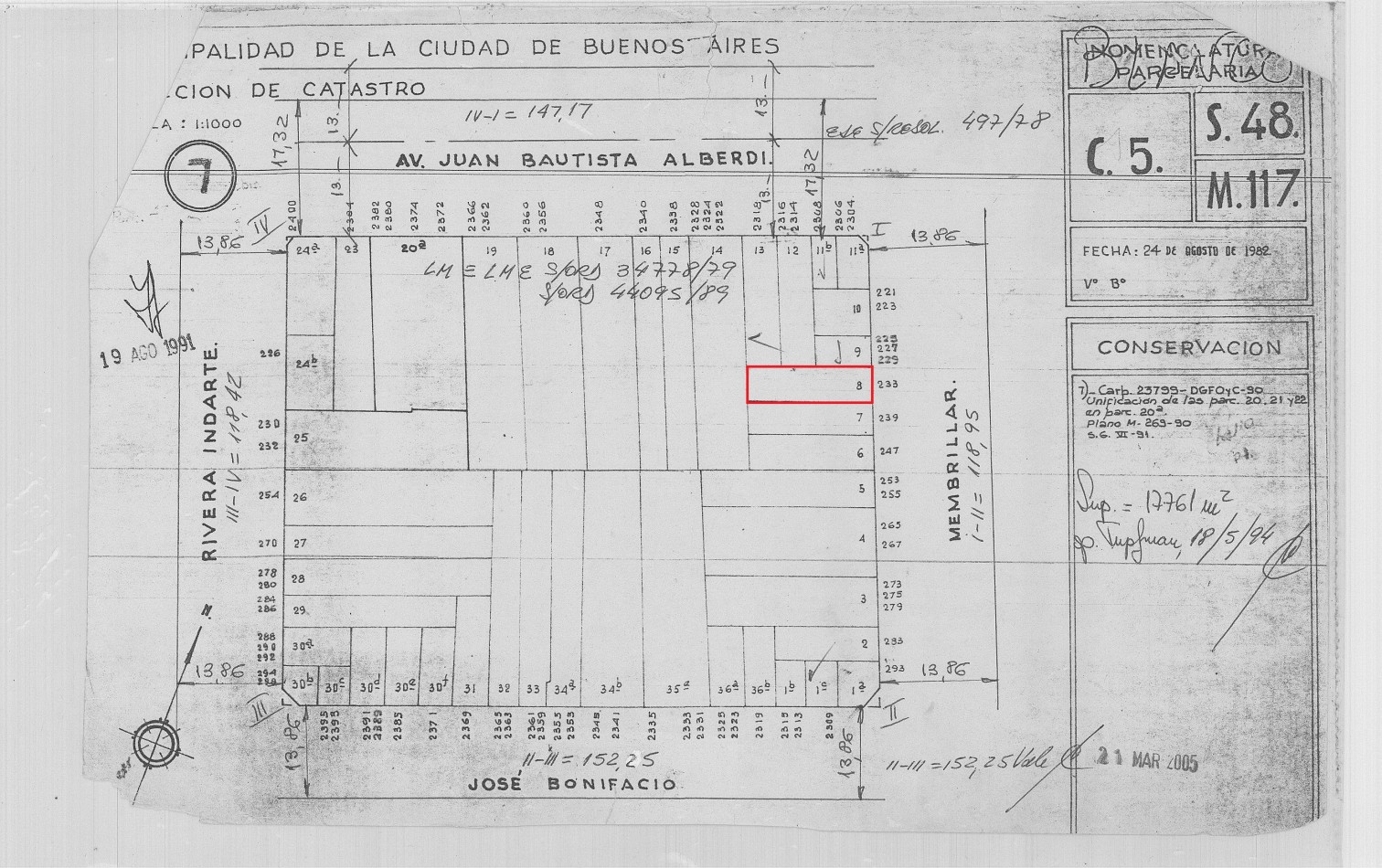 LOTE - EXCELENTE ZONA - TOTAL A CONSTRUIR 1850m2 - VENDIBLES 1450m2